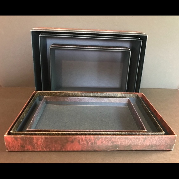 Bob’s Boxes “Primative Colors Christmas ” Susan Winget Artwork Set of 3 Nesting. - Picture 10 of 10